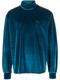 Random Identities high-neck velvet jumper