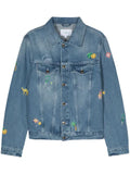 Casablanca embroidered motif denim jacket