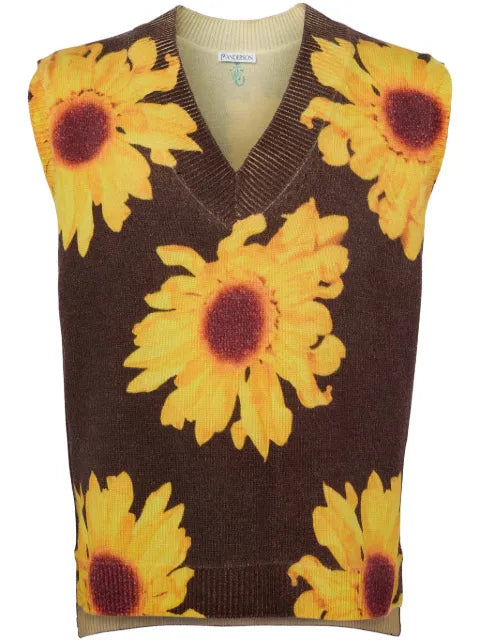 JW Anderson knitted printed vest