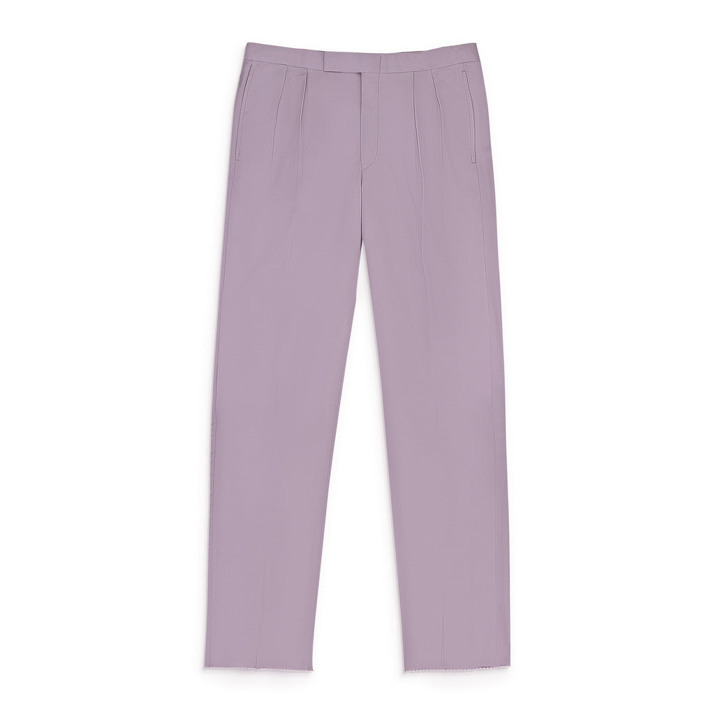 PINK TROPICAL WOOL SUIT TROUSERS