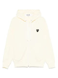 Comme Des Garçons Play large heart-print zip-up hoodie