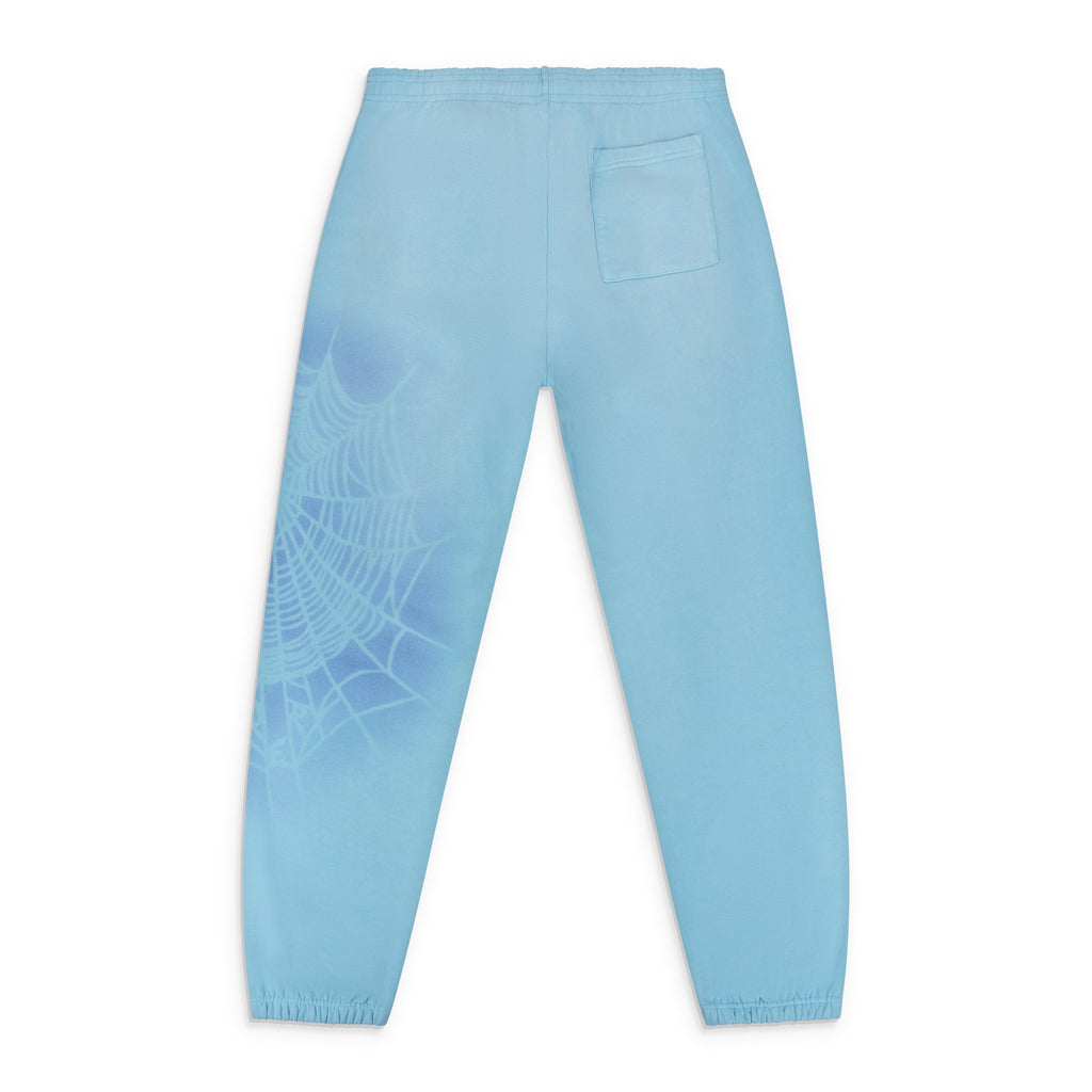 Light Blue Og Web V2 Spray Sweatpants