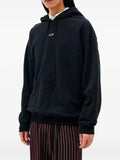 Ann Demeulemeester Bardi logo-embroidered drawstring hoodie