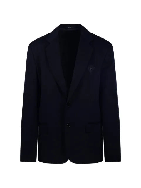 Gucci logo-embroidered single-breasted blazer