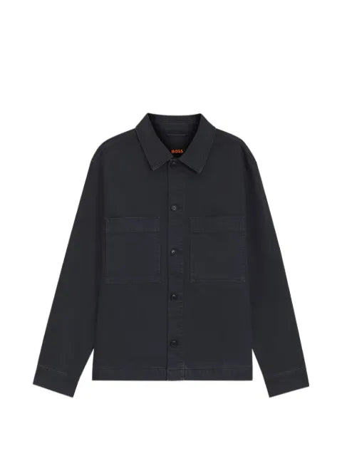 BOSS regular-fit stretch-cotton denim shirt