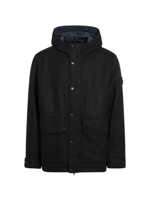 Stone Island 4100018 wool nylon flannel_S.I. ghost parka