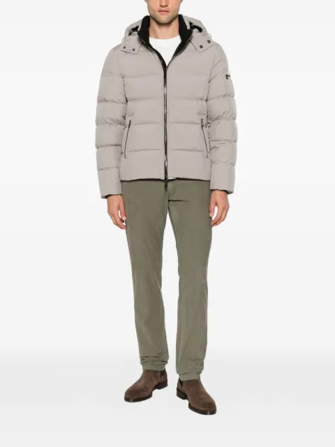 Moorer Brett hooded quilted jacket