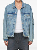 VETEMENTS graffiti graphic-print denim jacket