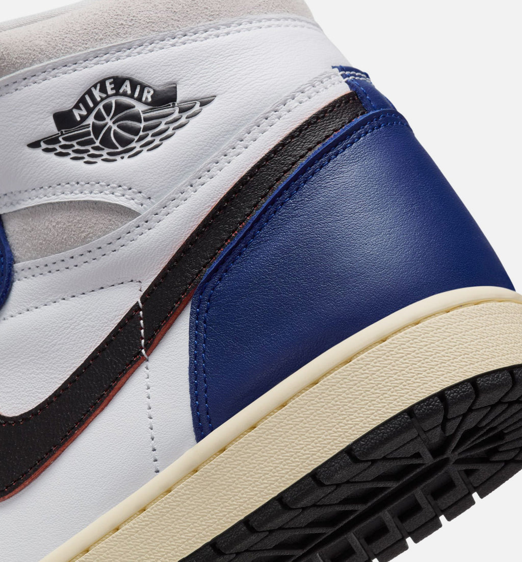 Air Jordan 1 Retro High OG Rare Air Men's Sneakers | White/Black/Neutral Grey/Deep Royal Blue