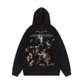 Off-White Colorful Figure Painting Graphic Washed Hoodie
