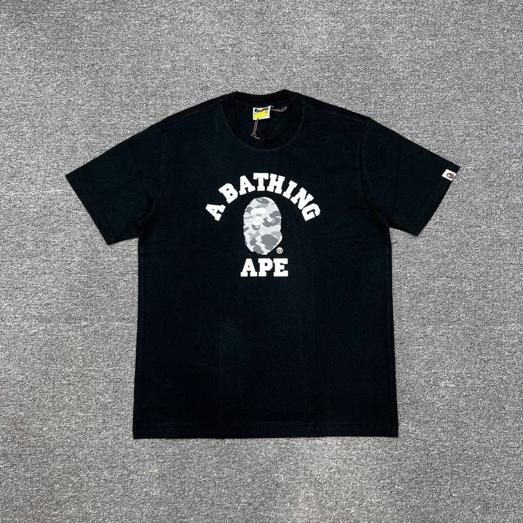 BAPE Grey Camo Ape Head Graphic T-Shirt