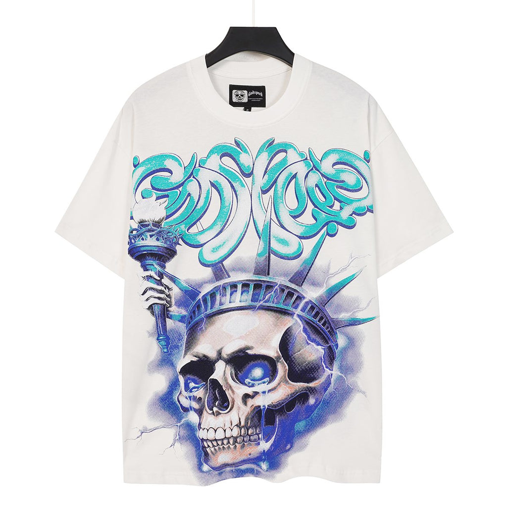 Godspeed Skull Liberty Graphic T-Shirt