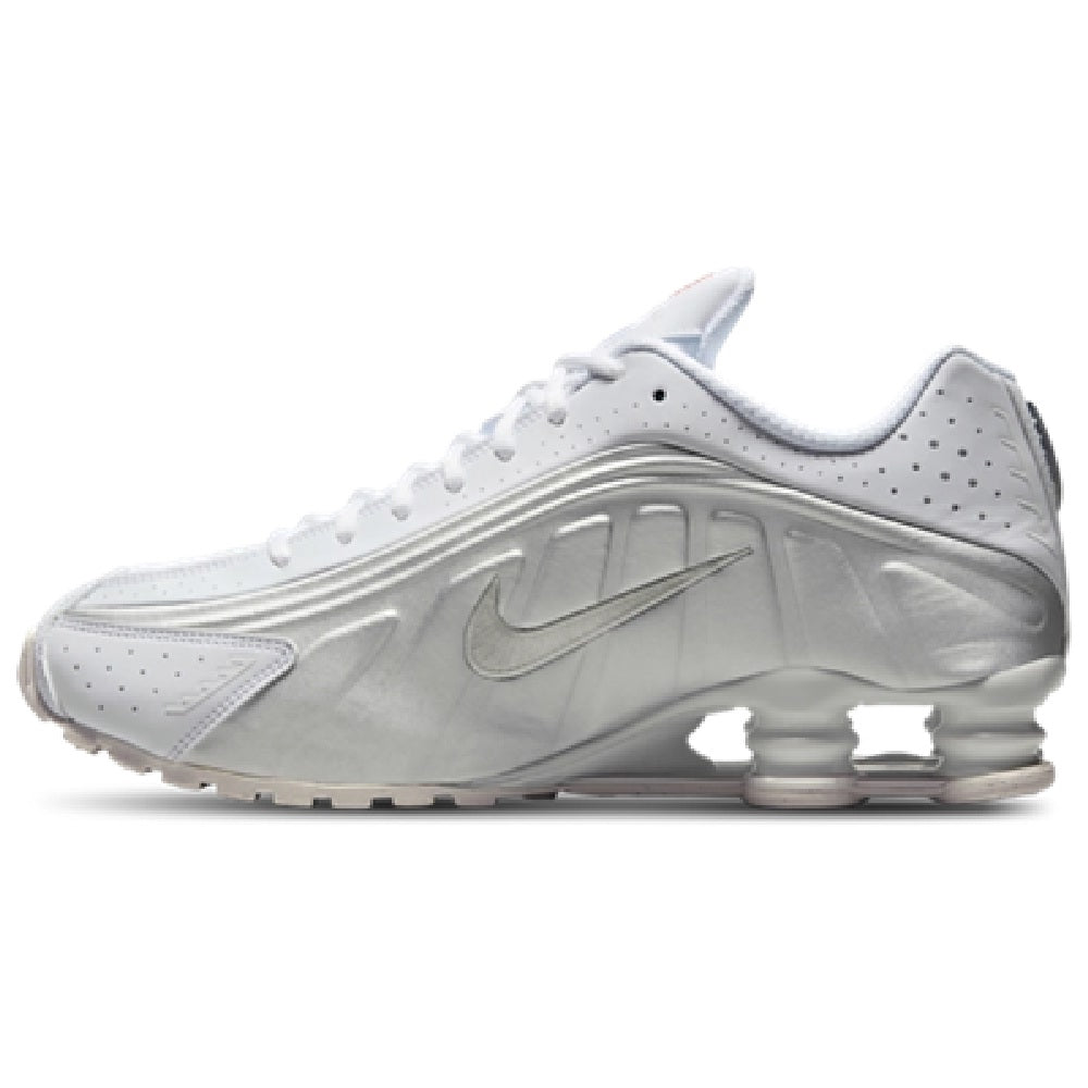Women's Nike SHOX R4 White/White-Metallic Silver (AR3565 101)