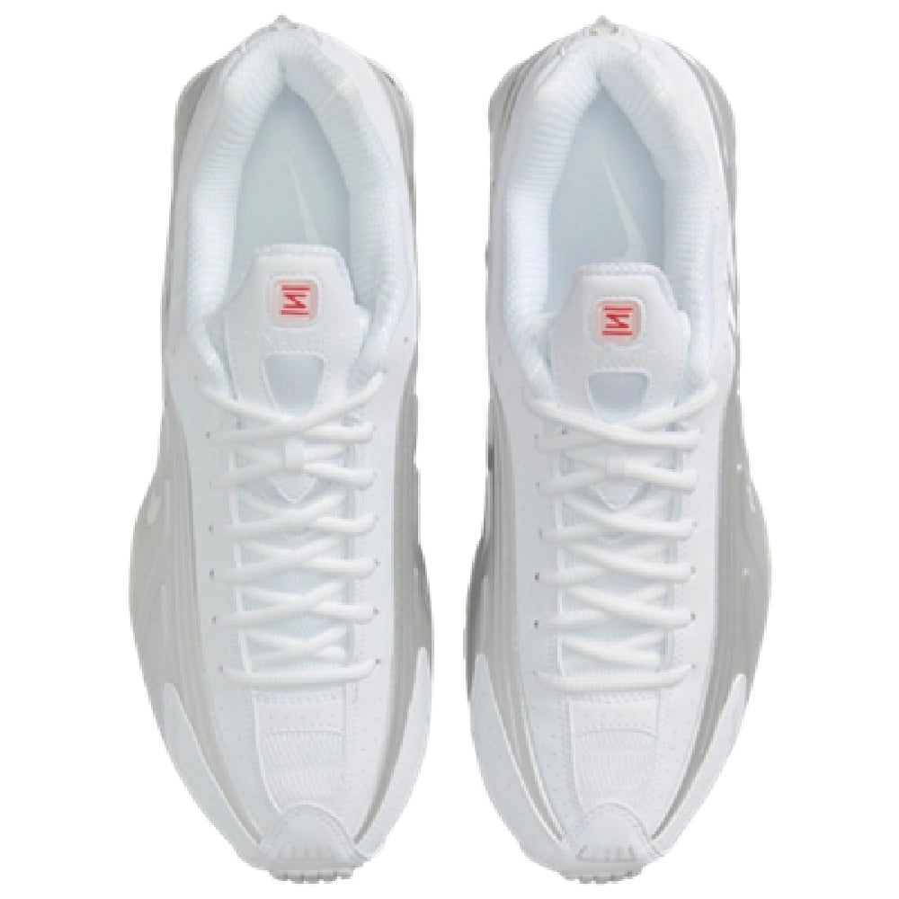 Women's Nike SHOX R4 White/White-Metallic Silver (AR3565 101)