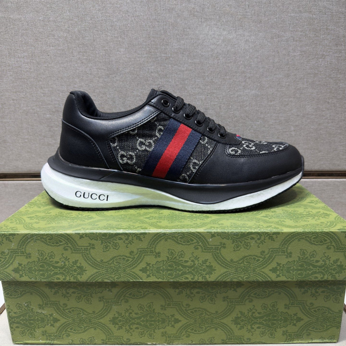 Gucci Web Stripe Low-Top Sneakers