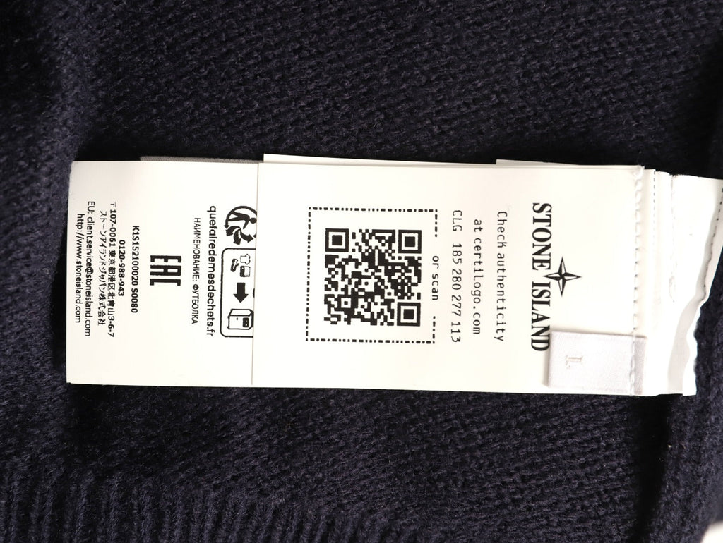 Stone Island Button-Front Knit Cardigan - Black
